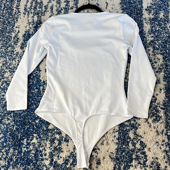 Free People Truth Or Square Bodysuit in White XS - Picture 8 of 9